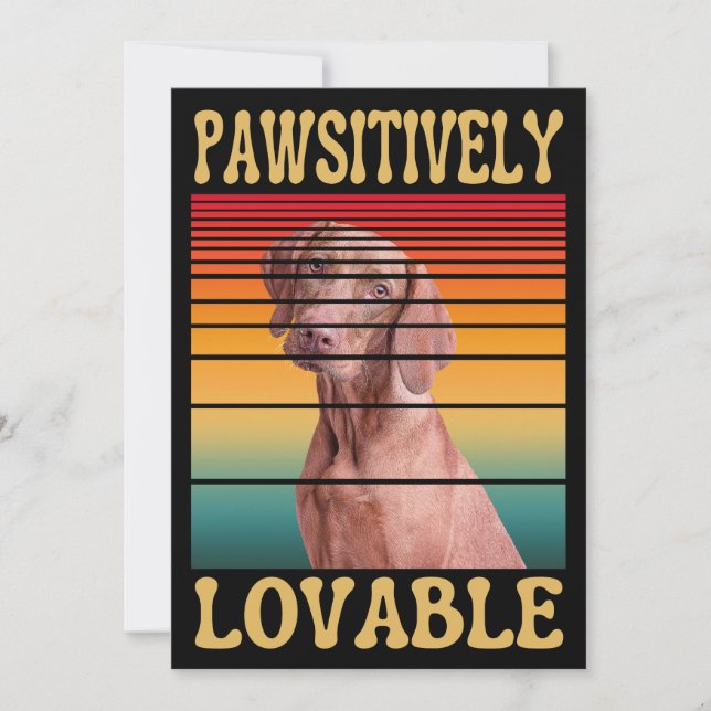 PAWSITIVELY LOVABLE INVITATION (Front)