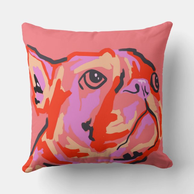 Pawsitively Patched Cushion (Back)