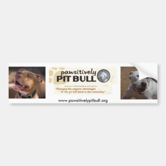 Pawsitively Pit Bull Bumper Sticker