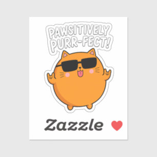 Pawsitively Purr-fect Orange Cat Rocker Pun