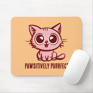 Pawsitively Purrfect, Beautiful Manga Kitten Mouse Mat