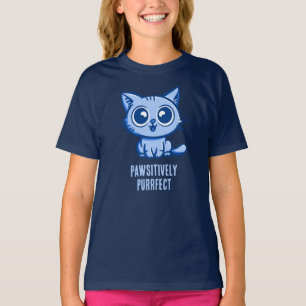 Pawsitively Purrfect, Beautiful Manga Kitten T-Shirt