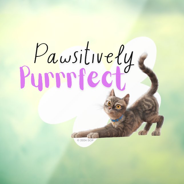 Pawsitively Purrrfect Window Cling (Sheet 3)