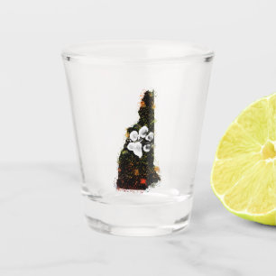 Pawsitively Stately New Hampshire Shot Glass