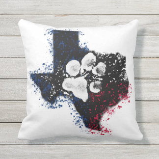 Pawsitively Stately Texas Throw Pillow