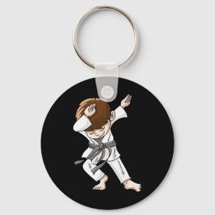 Pawsitively Strong Funny Cat Breast Cancer Awarene Key Ring