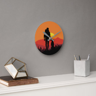 Pawsome Adventures in Nature Round Clock