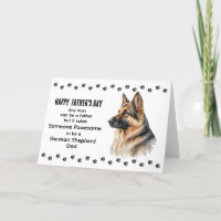 Pawsome Best Dog Dad German Shepherd Father's Day 