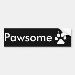 Pawsome Bumper Sticker