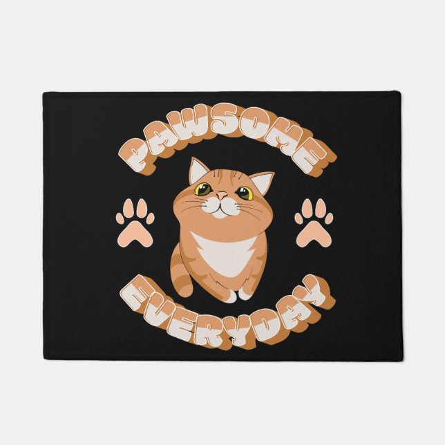 Pawsome everyday doormat (Front)