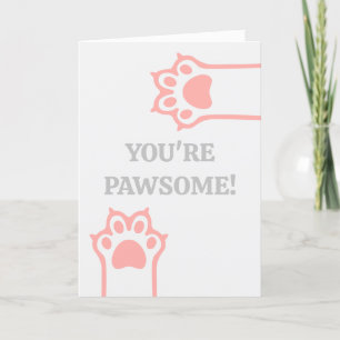 Pawsome & Funny Valendtine's Day Holiday Card