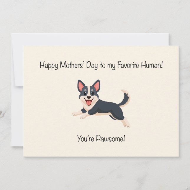 Pawsome Mother's Day Holiday Card (Front)
