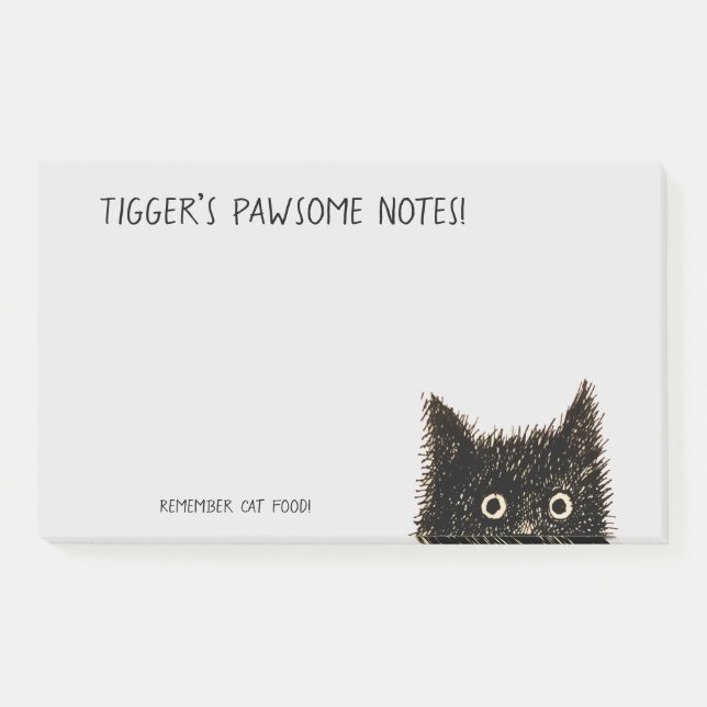 Pawsome notes magnetic notepad (Front)