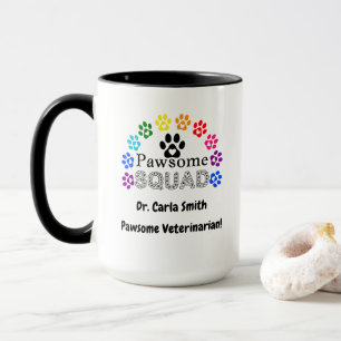 Pawsome Veterinarian Name Mug