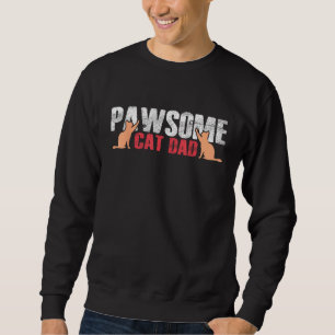 PAWSOME Vintage Best Cat Dad Ever Shirt Cat Daddy