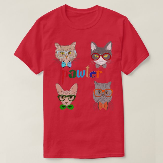 PAWTER CATS T  T-Shirt (Design Front)