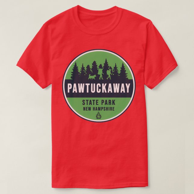 Pawtuckaway State Park Heraldic  T-Shirt (Design Front)