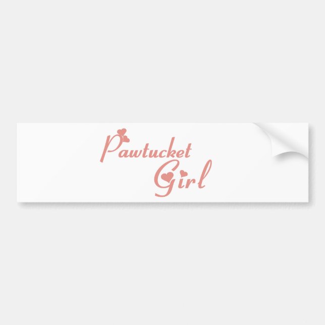 Pawtucket Girl tee shirts Bumper Sticker (Front)