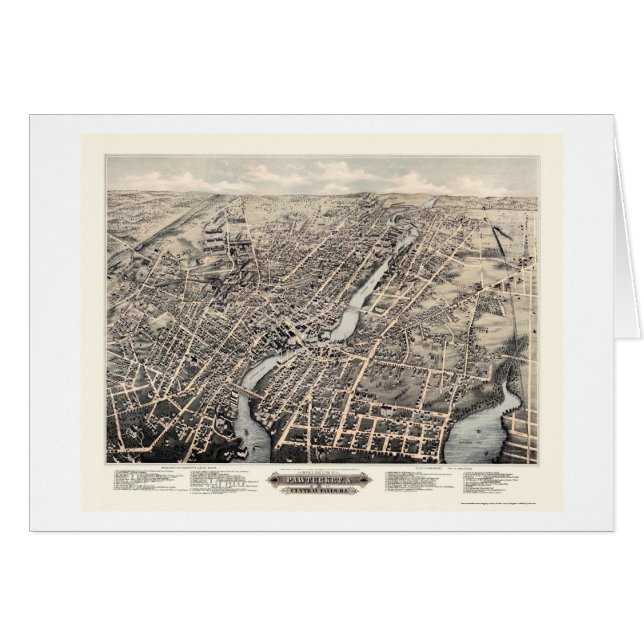 Pawtucket, RI Panoramic Map - 1877 (Front Horizontal)