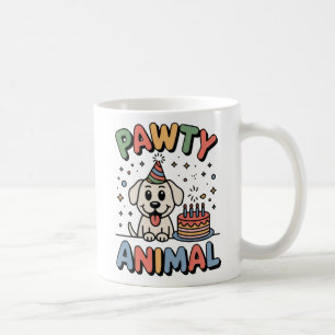 Pawty Animal   Pet Celebration Humor   Coffee Mug
