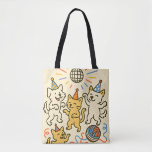 Pawty Animals Tote Bag