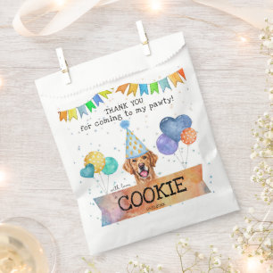 Pawty Golden Retriever Thank You Treat Party Favour Bags