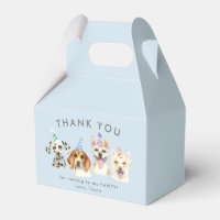 Pawty Puppy Dog Birthday Thank You