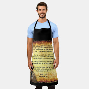 Pax Christos, Lion with Isaiah 11:6-9 Apron