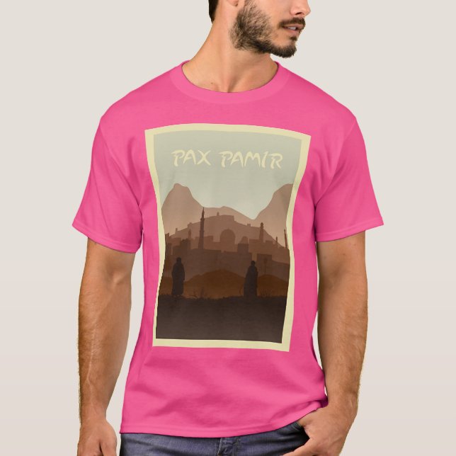 Pax Pamir - Board Games - Minimalist Travel Poster T-Shirt (Front)