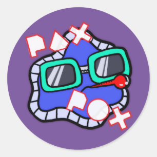 Pax Pox Purple Sticker 6 pack