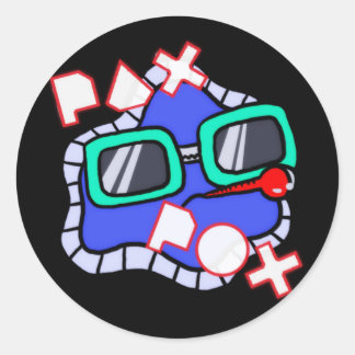 Pax Pox Round Sticker