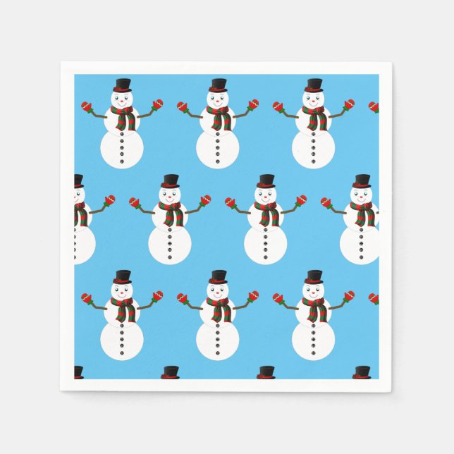 pax the snowman napkin (Front)