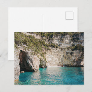 Paxos Caves Greece Coastal Postcard (no text)