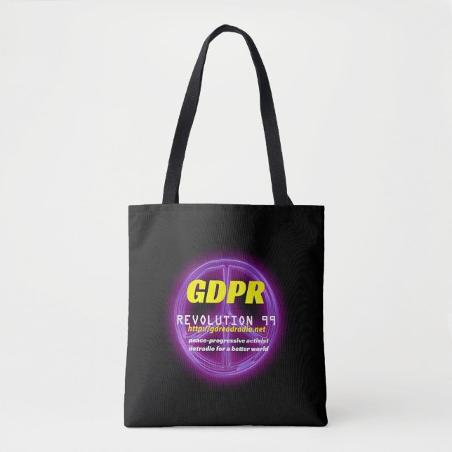 Paxspiration GDPR Basic Black Tote (Front)