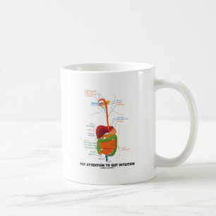 Pay Attention To Gut Intuition (Digestive System) Coffee Mug