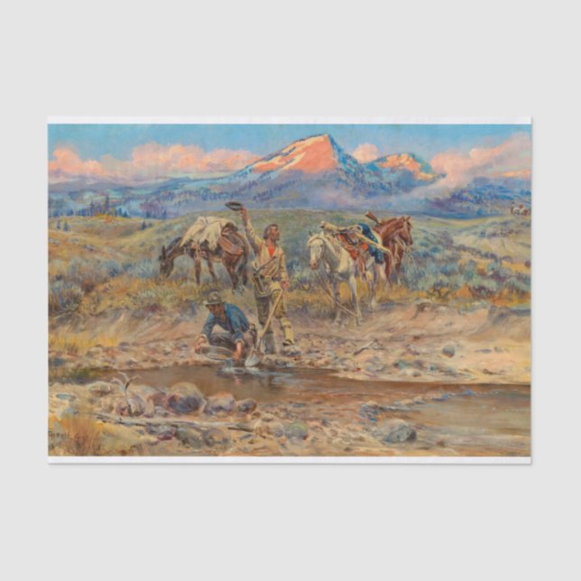 Pay Dirt, The Discovery of Last Chance Gulch Tissue Paper (Front)