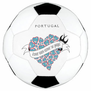 Pay love with love illustrated Portuguese proverb Football