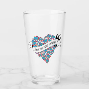 Pay love with love illustrated Portuguese proverb  Glass