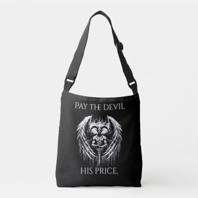 Pay the Devil His Price Crossbody Bag (Front)