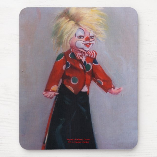 Payaso/Pallaso/Clown Mouse Mat (Front)