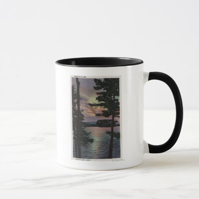 Payette Lake, ID - Evintide on Lake Scene Mug (Right)