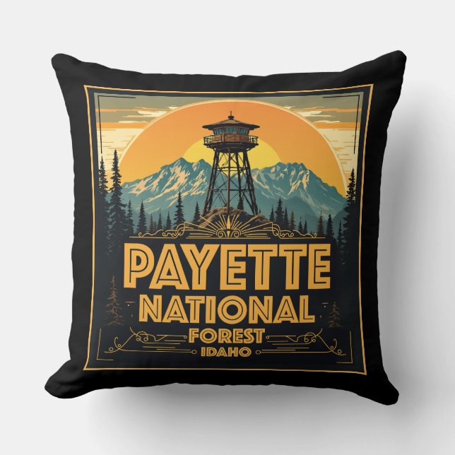Payette National Forest Idaho Cushion (Front)