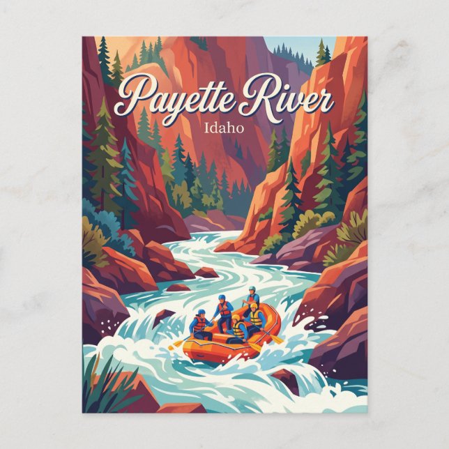 Payette River, Idaho, USA Postcard (Front)