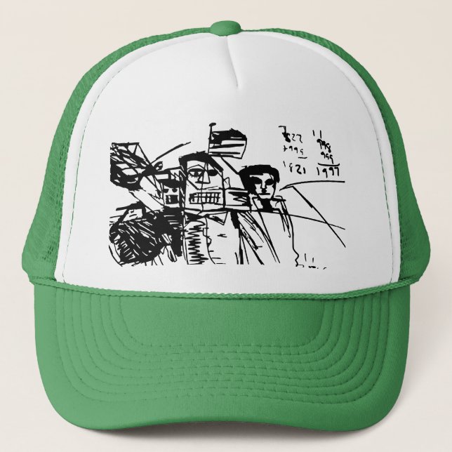PAYING BILLS SVG TRUCKER HAT (Front)