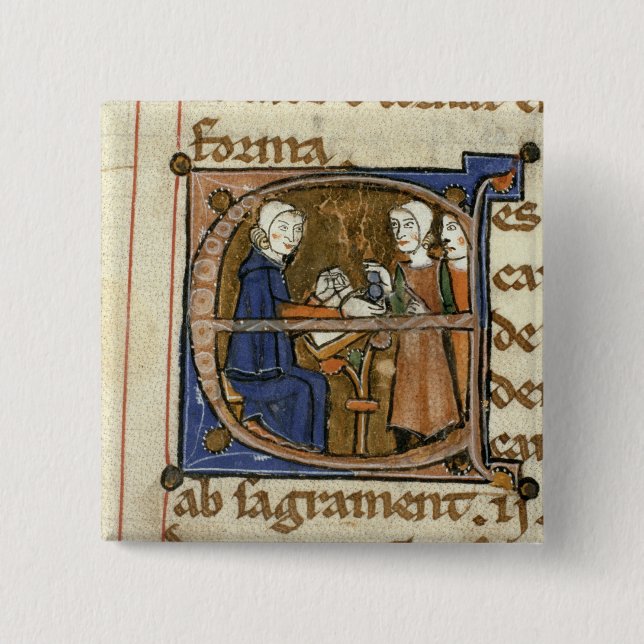 Paying taxes 15 cm square badge (Front)