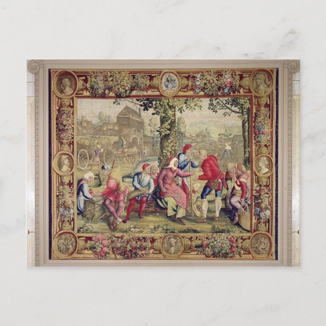 Paying the Harvesters, Gobelins Workshop Postcard (Front)