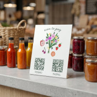 PAYMENT QR CODE Farm Stand Farmers Market Booth