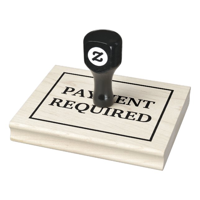 Payment required rubber stamp (Stamp)