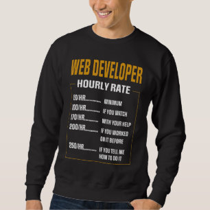 Payment Web Developer Saying Web Developer Sweatshirt