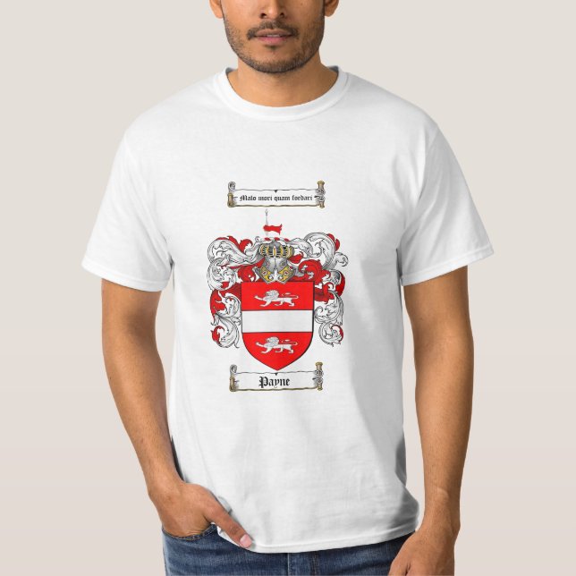 Payne Family Crest - Payne Coat of Arms T-Shirt (Front)